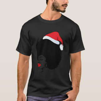 Camiseta Pijama de Santa afroamericano negro