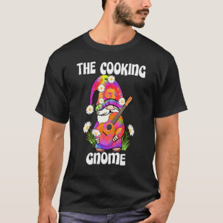 Camiseta Pijama de Tinte de Navidad Alegre Gnomo de Cocina