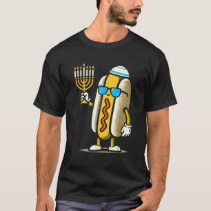 Camiseta Pijama divertido de Hotdog judío para Hanukkah Cha