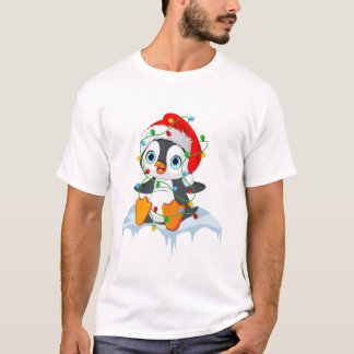 Camiseta Pijama Feo de Pingüino de Navidad