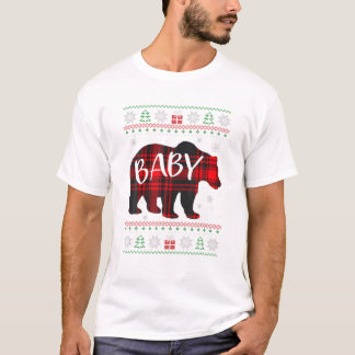 Camiseta Pijama Rojo de Navidad de Osito