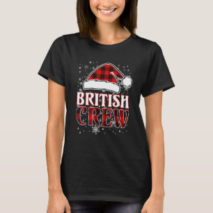 Camiseta Pijamas Británicos De Navidad Cuadrados Rojos Buff