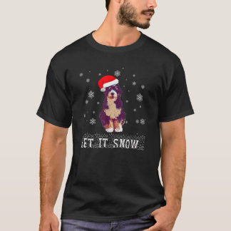 Camiseta pijamas de bernedoodle navidades a juego de ideas