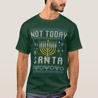 Camiseta Pijamas de Hanukkah Notoday Santa Chanukah PJs ret