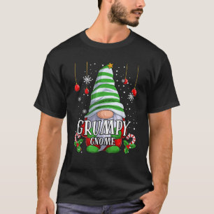 Camiseta Pijamas de Navidad del gnomo gruñón a juego para l
