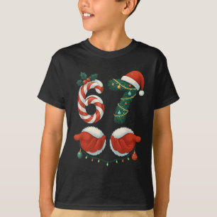 Camiseta Pijamas divertidos de Navidad con mano de Santa Me