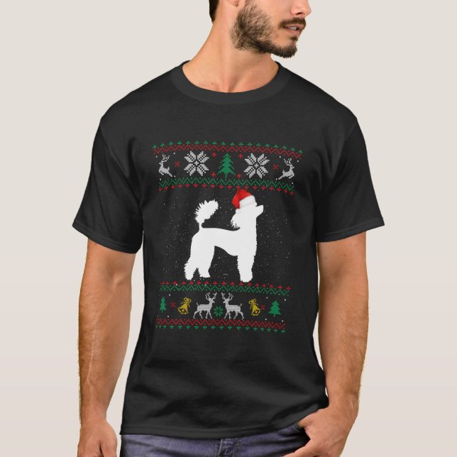 Camiseta Pijamas Feos de Caniche Familia (Anverso)