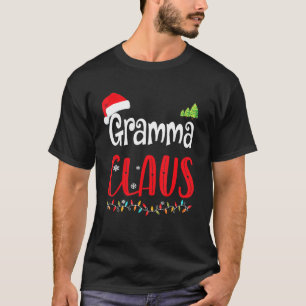Camiseta Pijamas Navideñas Familiares a Juego Gramma Claus