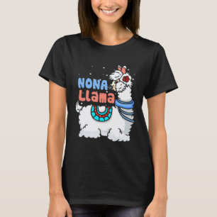 Camiseta Pijamas Navideñas Familiares de Llama Nona