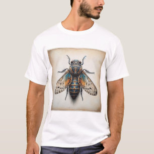 Camiseta Pijnackeria dorsal view in watercolor and ink 2808