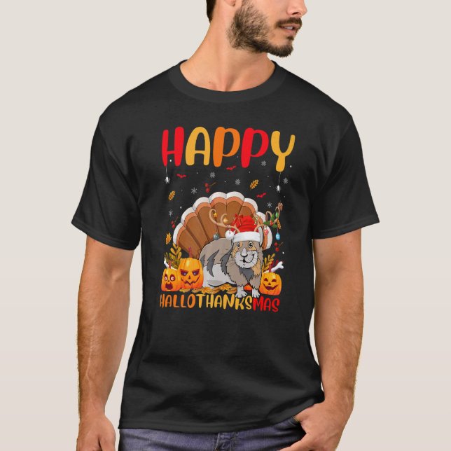 Camiseta Pika Animal Happy Pika Hellothanksmas (Anverso)