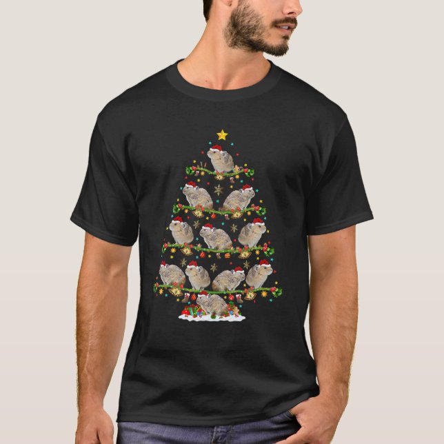 Camiseta Pika Lover Xmas Lighting Santa Pika Christmas Tree (Anverso)
