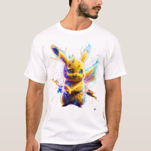 Camiseta Pikachu Oleada Eléctrica - Neon Hiperrealista Thun