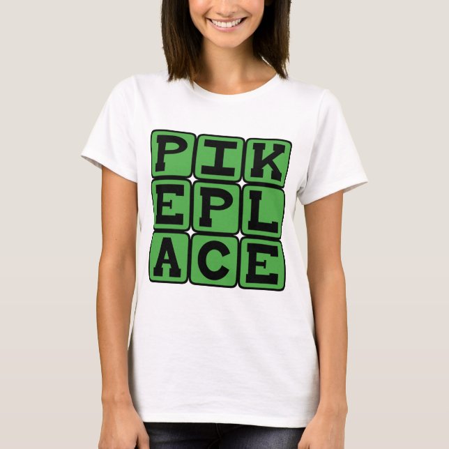 Camiseta Pike Place, Mercado de Seattle (Anverso)