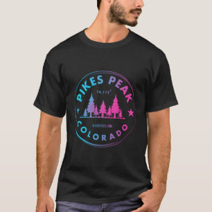 Camiseta Pikes Peak Colorado Â€"Co Mountain Forest