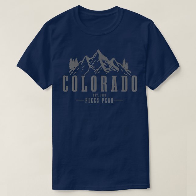Camiseta Pikes Peak Colorado Est (Diseño del anverso)