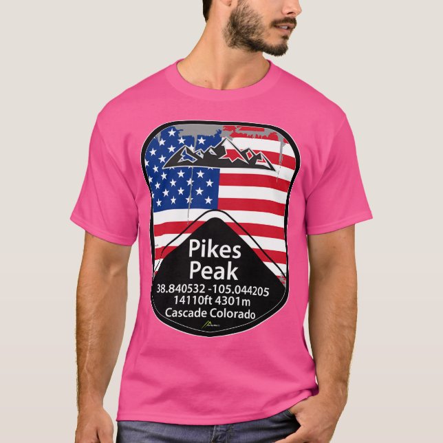 Camiseta Pikes Peak Colorado Usa 04 (Anverso)