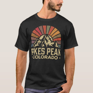 Camiseta Pikes Peak Colorado Viaje Antiguo Montañas Rocosas