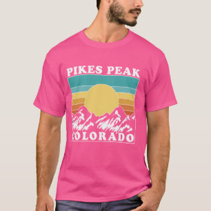 Camiseta Pikes Peak Colorado, Vintage Sunset Pikes Peak