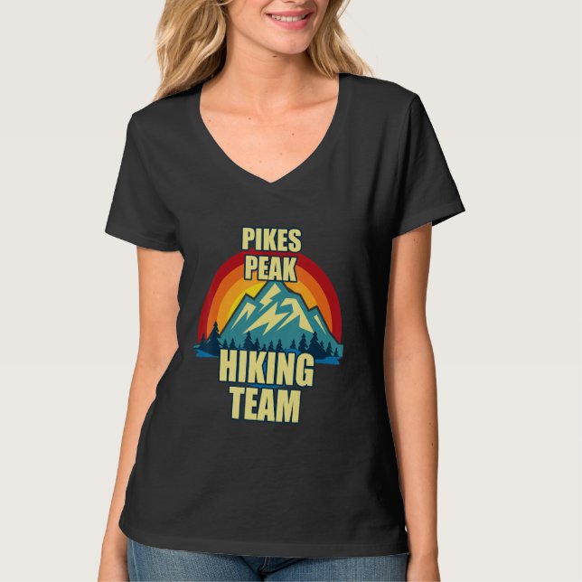Camiseta Pikes Peak  Family Matching Hiking (Anverso)