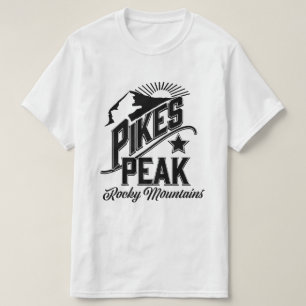 Camiseta Pikes Pico Montañas Rocosas Vintage