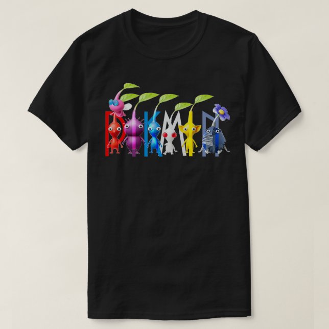 Camiseta pikmin (Diseño del anverso)