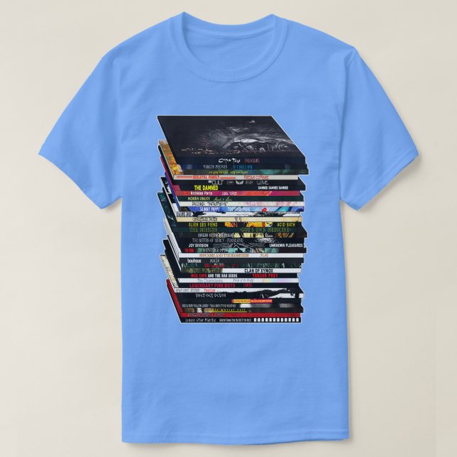 Camiseta Pila CDVinyl de música gótico (Diseño del anverso)
