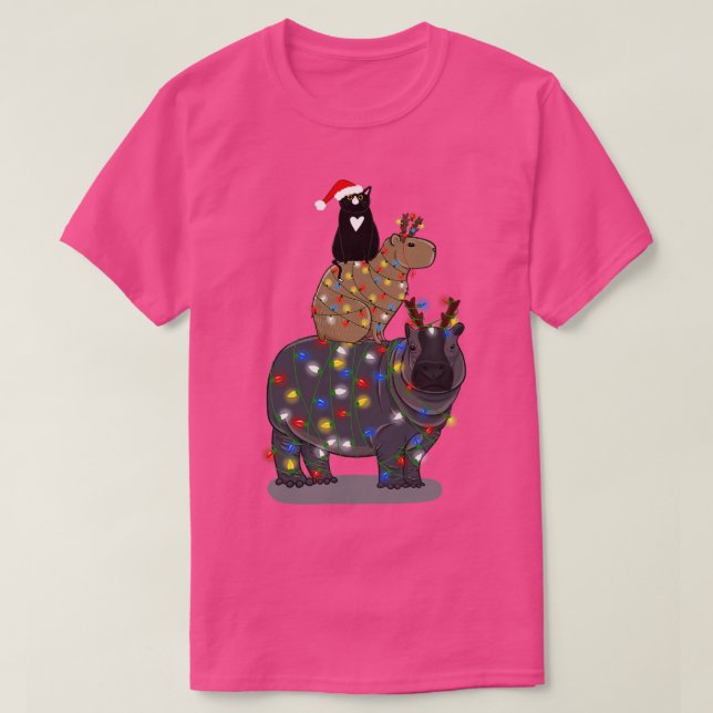 Camiseta Pila de animales para navidades (Diseño del anverso)