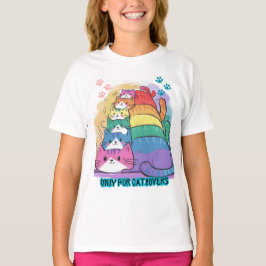Camiseta Pila de catalovers de gatos