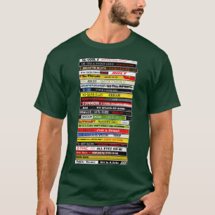 Camiseta Pila de CD de Hip Hop de los 90