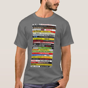 Camiseta Pila de CD de Hip Hop de los 90