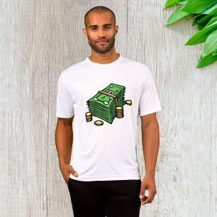 Camiseta Pila de efectivo con moneda