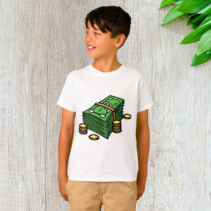 Camiseta Pila de efectivo con moneda