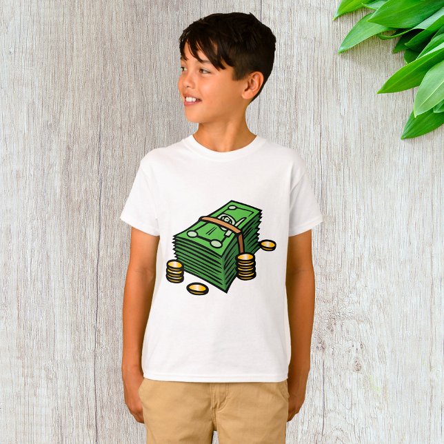 Camiseta Pila de efectivo con moneda (Subido por el creador)