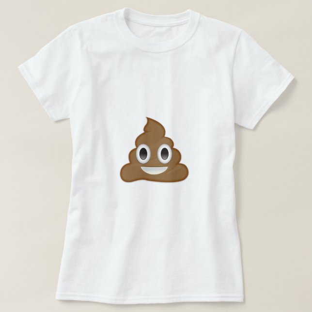Camiseta Pila de emoji de Poo (Diseño del anverso)