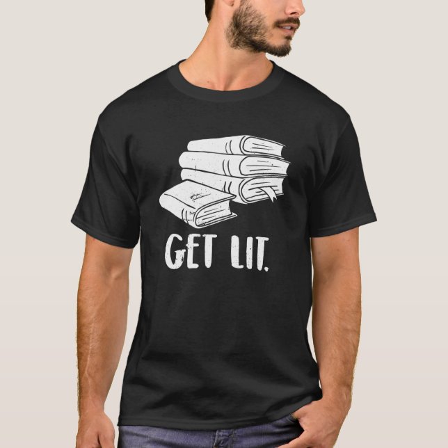 Camiseta Pila de Libros (Anverso)