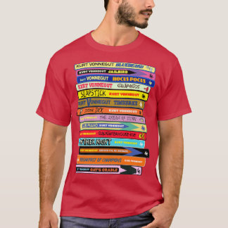 Camiseta Pila de libros de Vonnegut