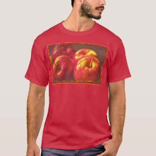 Camiseta "Pila de Manzanas Rojas Fruta" Foto Adorable. Comp