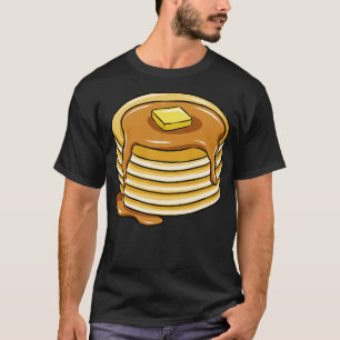 Camiseta Pila De Panqueque Con Jarabe De Arce