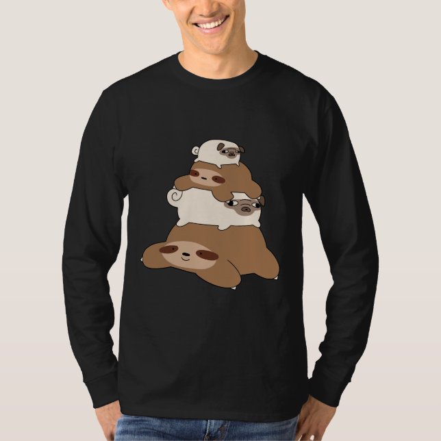 Camiseta Pila De Pug Y Slots (Anverso)