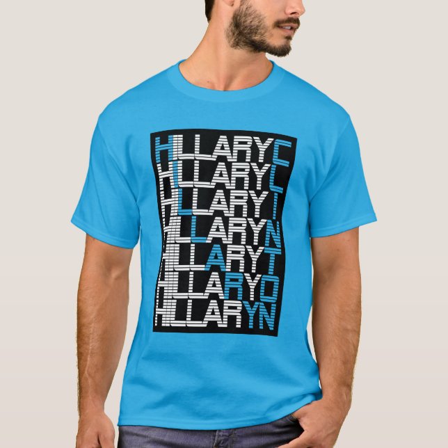 Camiseta pila de tipo hillary clinton (Anverso)