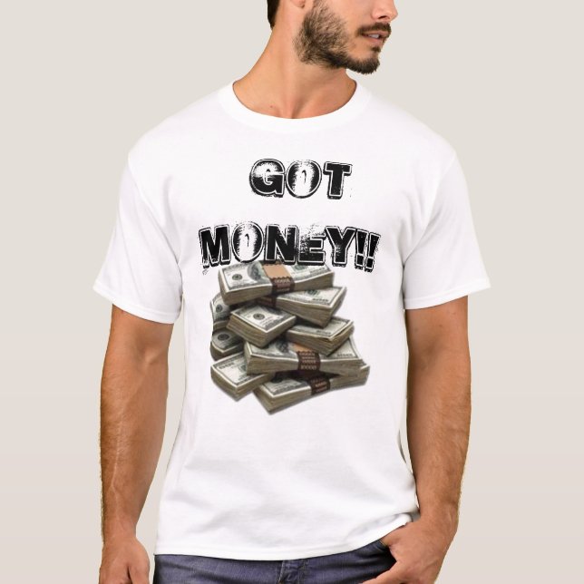 Camiseta ¡pila-o-dinero, conseguido el dinero!! (Anverso)
