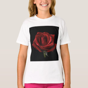 Camiseta Pilar de lanzamiento de rosa roja