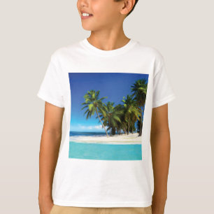 Camiseta Pilar de tiro de playa exótica