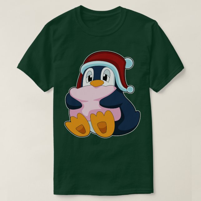 Camiseta Pilar durmiente de pingüino (Diseño del anverso)