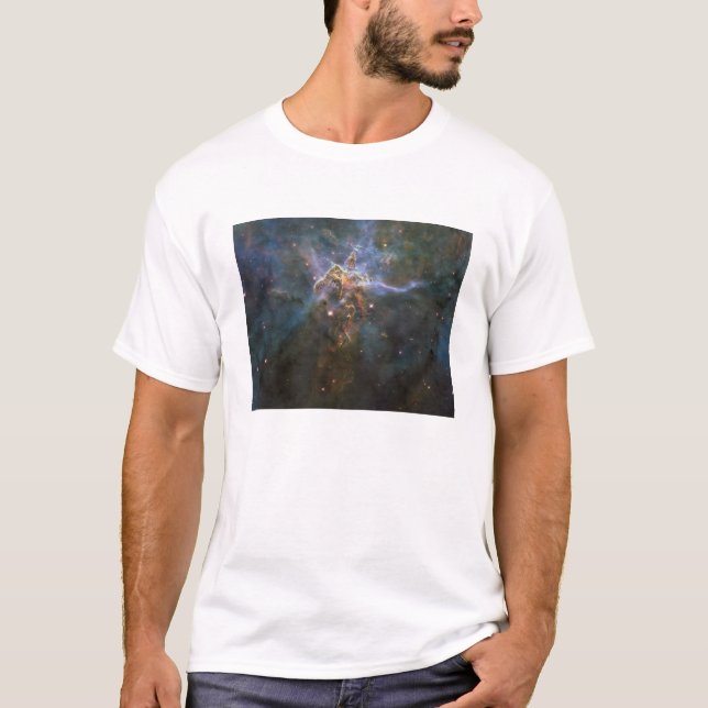 Camiseta Pilares de la formación de estrellas de Carina Neb (Anverso)