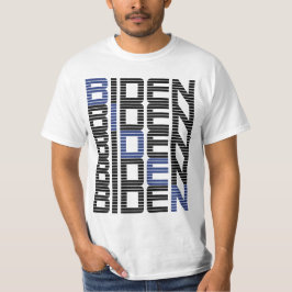 Camiseta Pilas de texto BIDEN