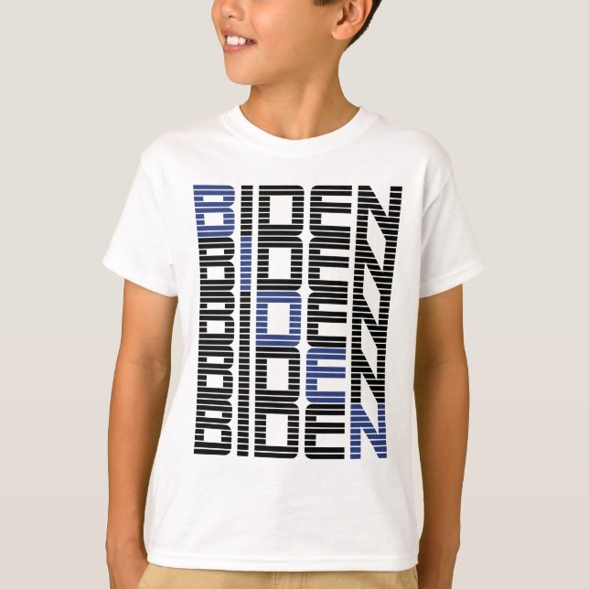 Camiseta Pilas de texto BIDEN (Anverso)