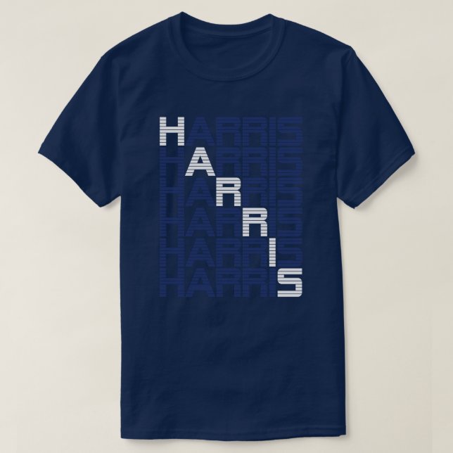 Camiseta Pilas de texto de Harris (Diseño del anverso)