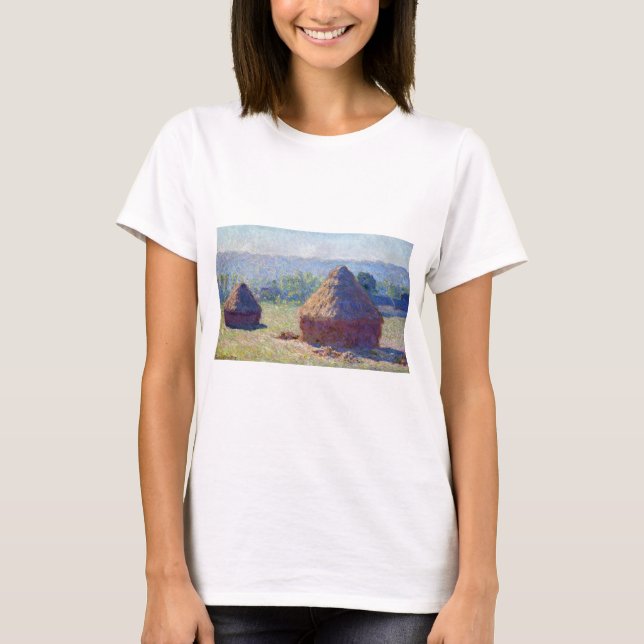 Camiseta Pilas de trigo (fin de verano), Monet (Anverso)